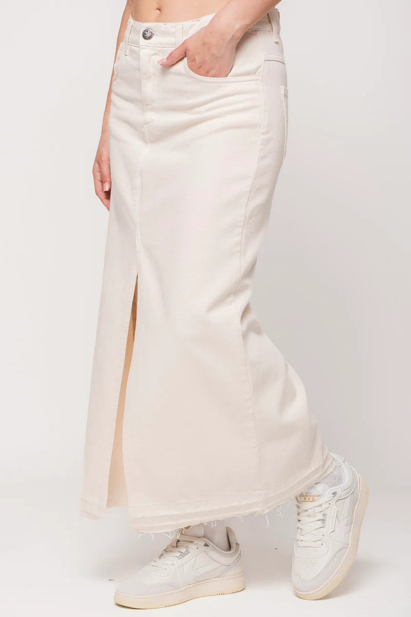 Long Denim Skirt