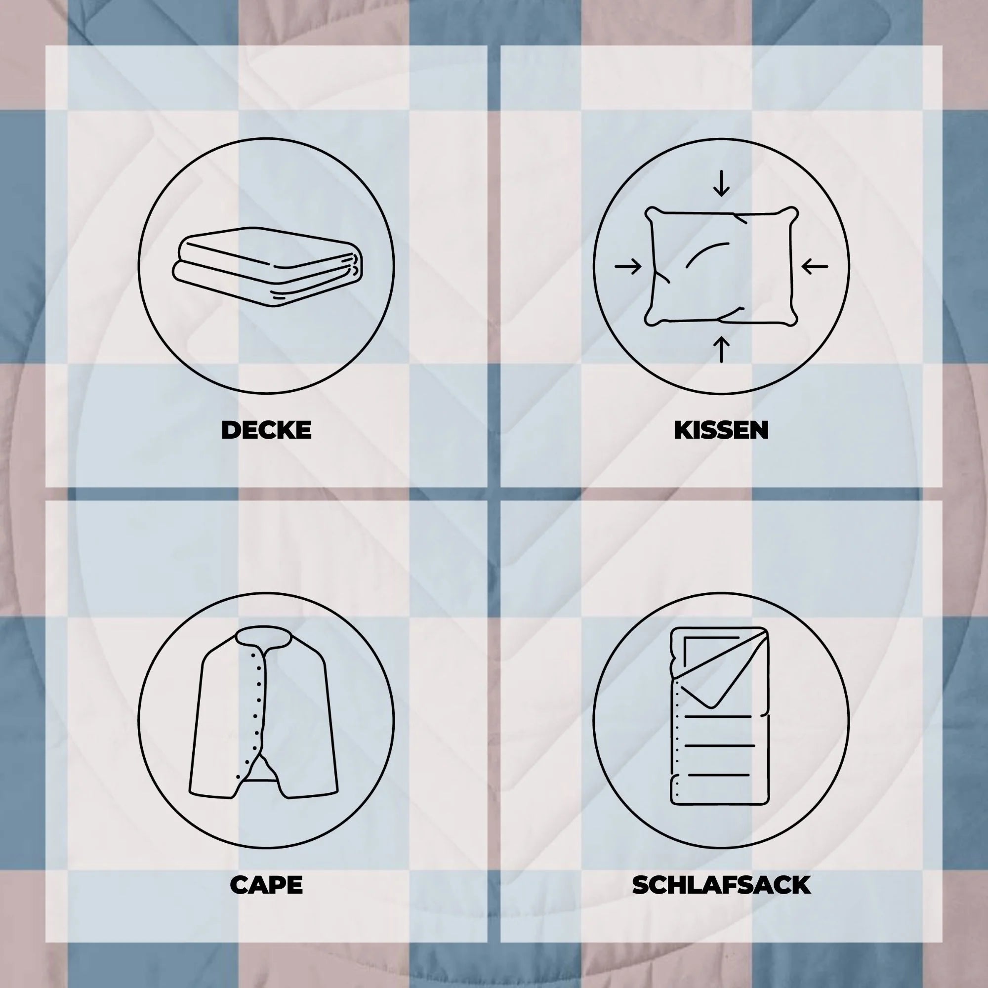 Cloudtouch Pillow Blanket Blue Dancer