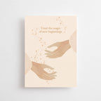 Postkarte „Trust the magic of new beginnings“