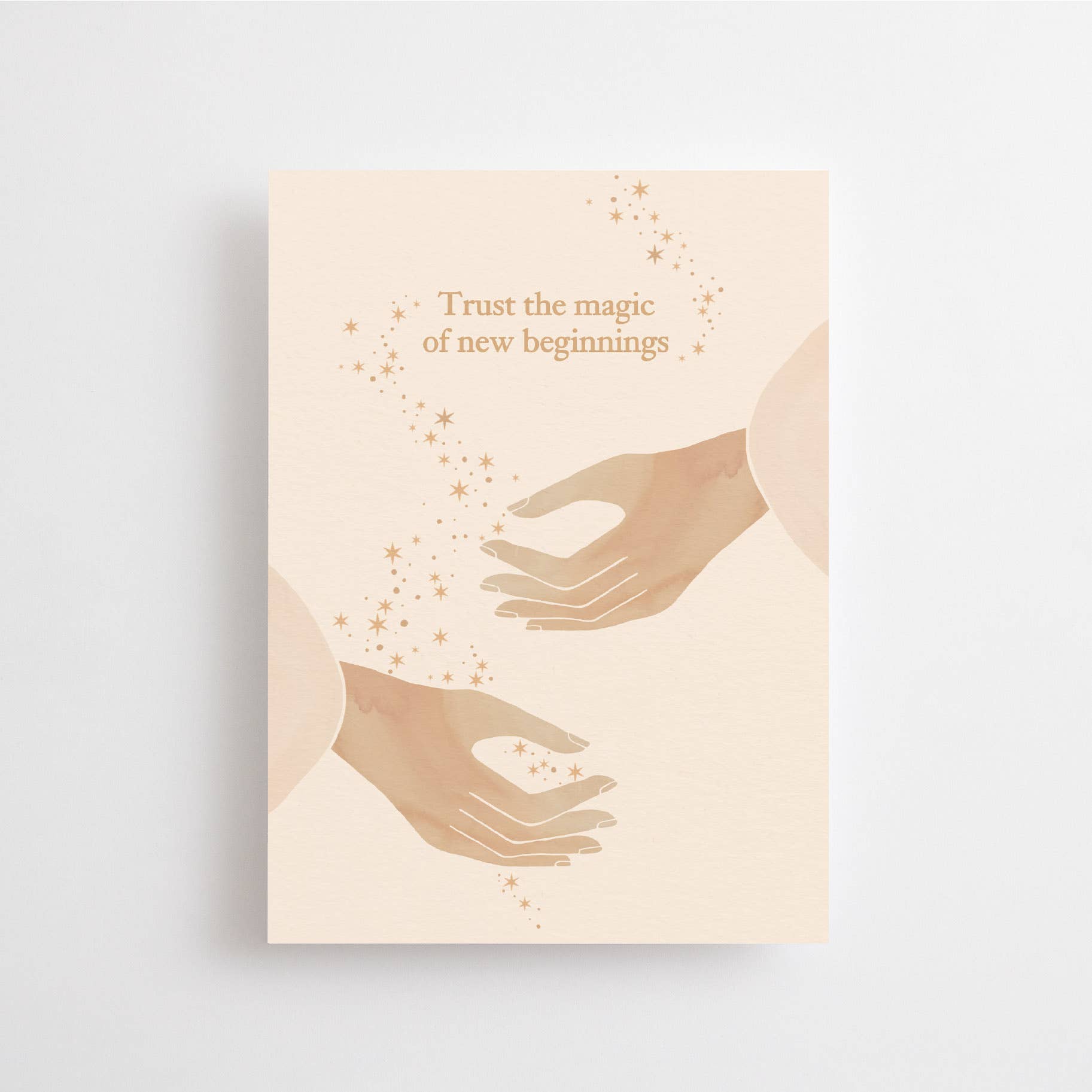 Postkarte „Trust the magic of new beginnings“