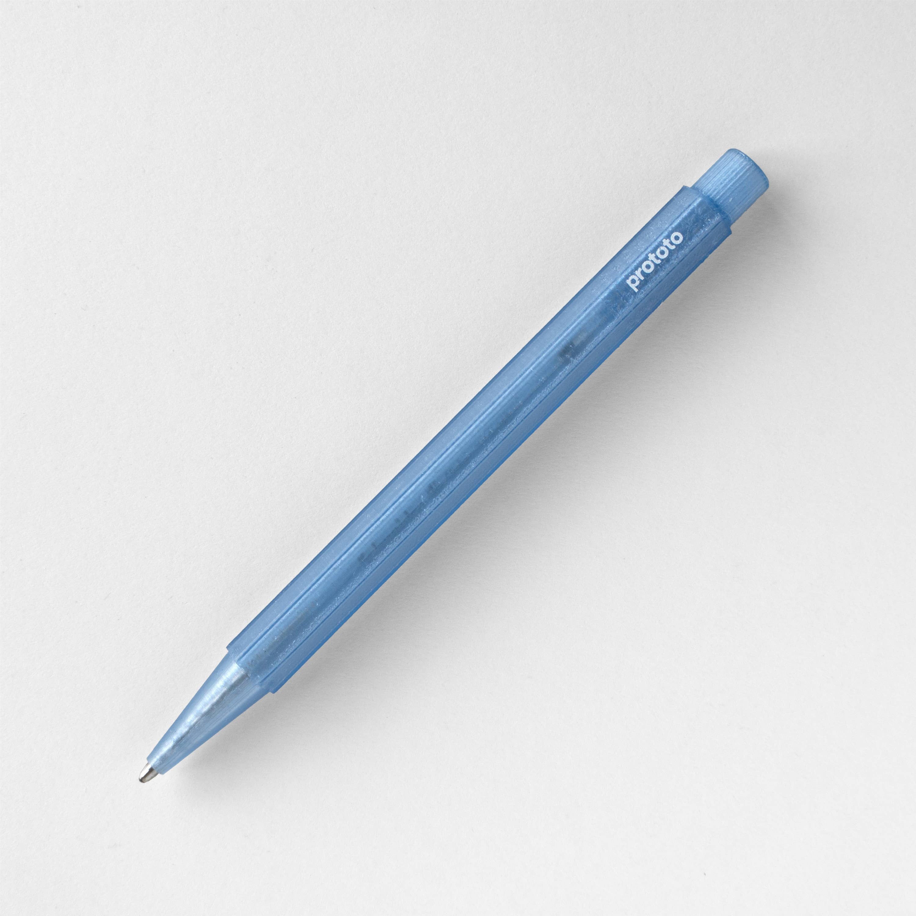 Blauer Zero Waste Kugelschreiber