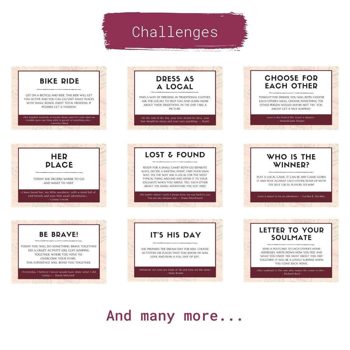 Travel Challenges – Paar-Ausgabe