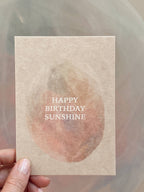 HERZLICHEN GLÜCKWUNSCH ZUM GEBURTSTAG SONNENSCHEIN - POSTKARTE - FEIER