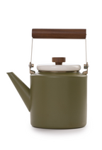 2-FARBIG EMAILLIERTER KESSEL OLIVE