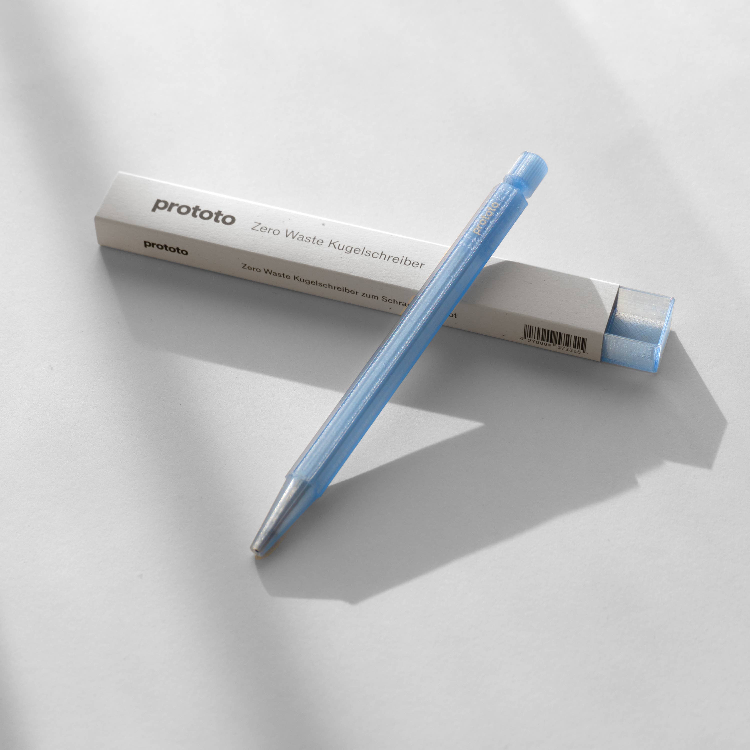 Blauer Zero Waste Kugelschreiber