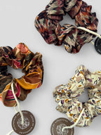 Scrunchie - Helle Blumen - Recycelt