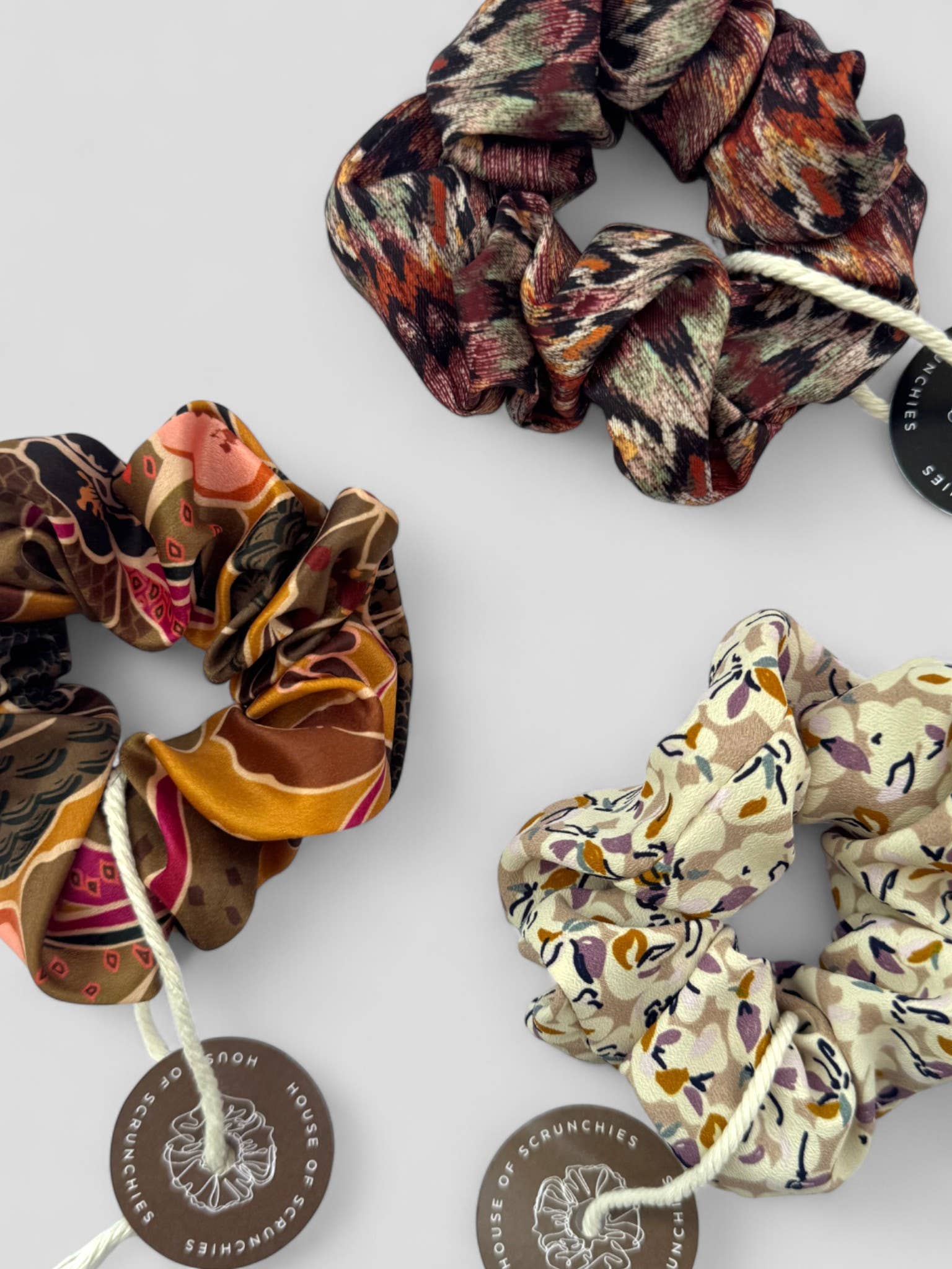 Scrunchie - Helle Blumen - Recycelt