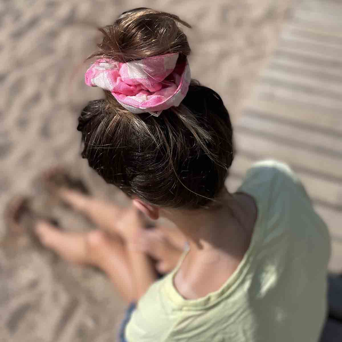 Haargummi VICHY NEONPINK