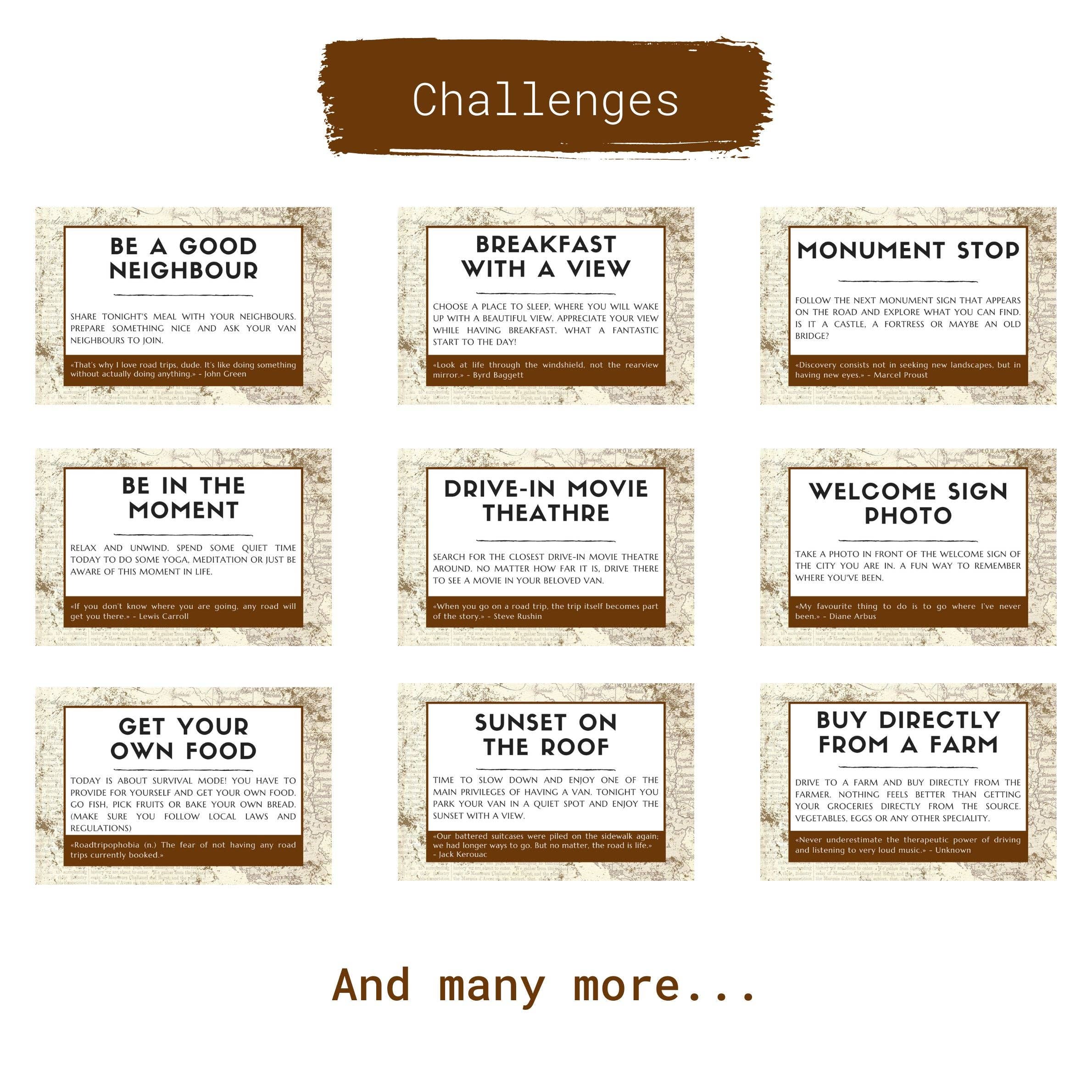 Travel Challenges - Vanlife Edition
