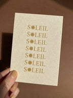 SOLEIL SOLEIL SOLEIL - Postkarte - Sonnenschein-Karte 🌞