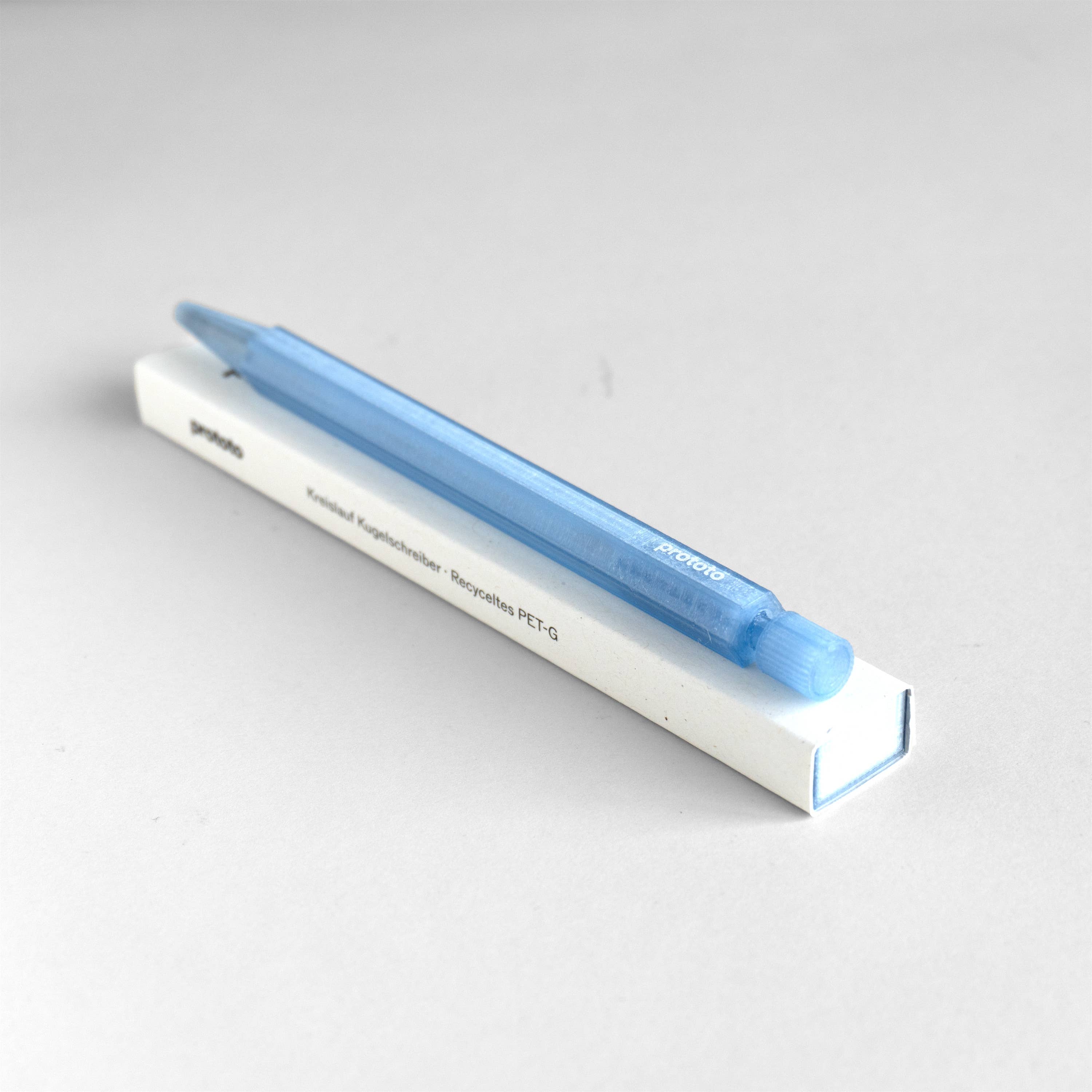Blauer Zero Waste Kugelschreiber