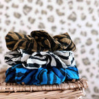 Scrunchie Zebrou Tapenade aus 100 % Baumwolle