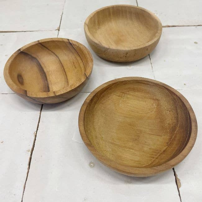 Teakholz Schälchen 8 cm