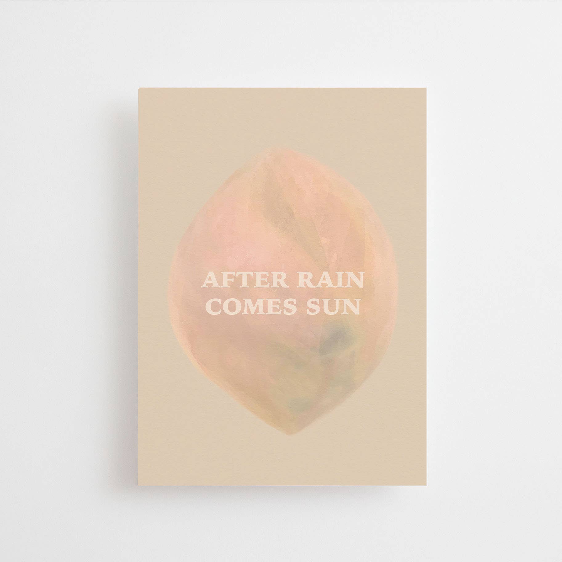 NACH REGEN KOMMT SONNE - POSTKARTE -