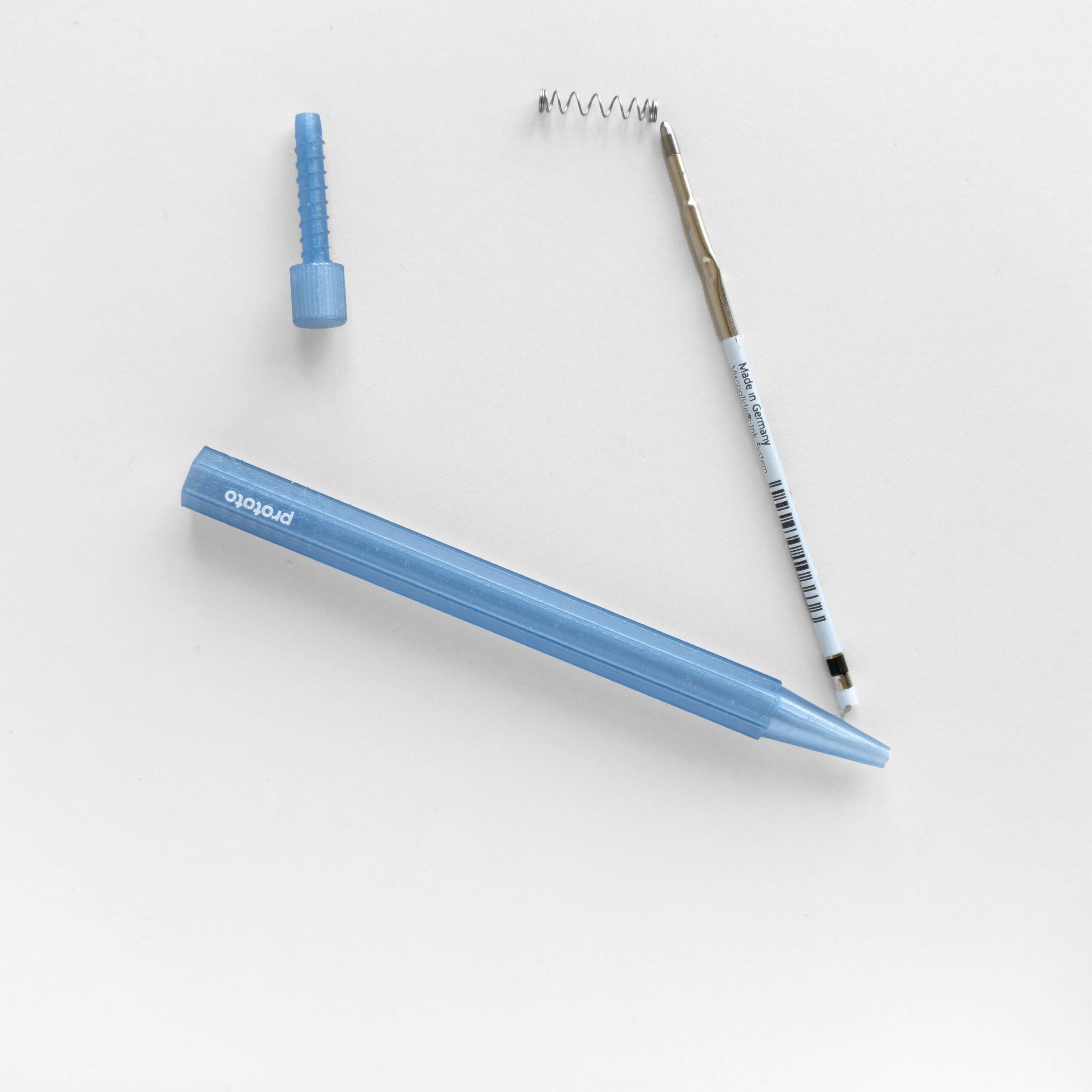 Blauer Zero Waste Kugelschreiber
