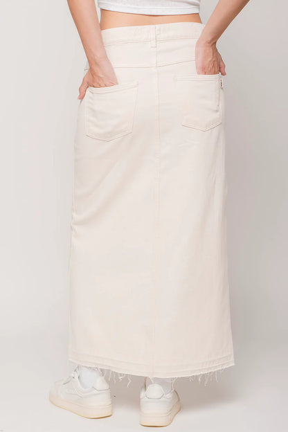 Long Denim Skirt