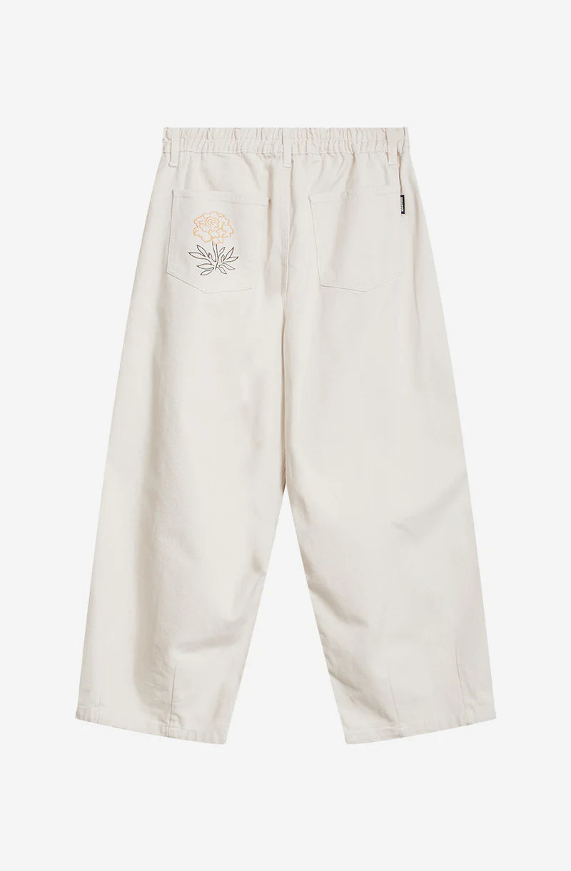 PANT. WIDE LEG EMBROIDERY CAMELIA