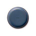 ENAMEL 2-TONE SALAD PLATE SET INDIGO BLUE