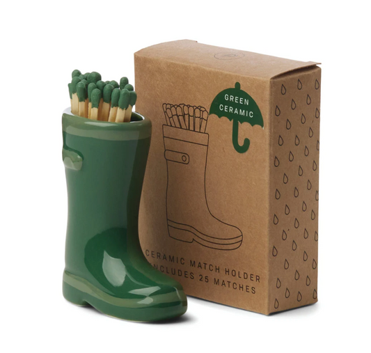 Wellington Boot Matches Holder with 25 Matches