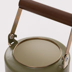 2-FARBIG EMAILLIERTER KESSEL OLIVE