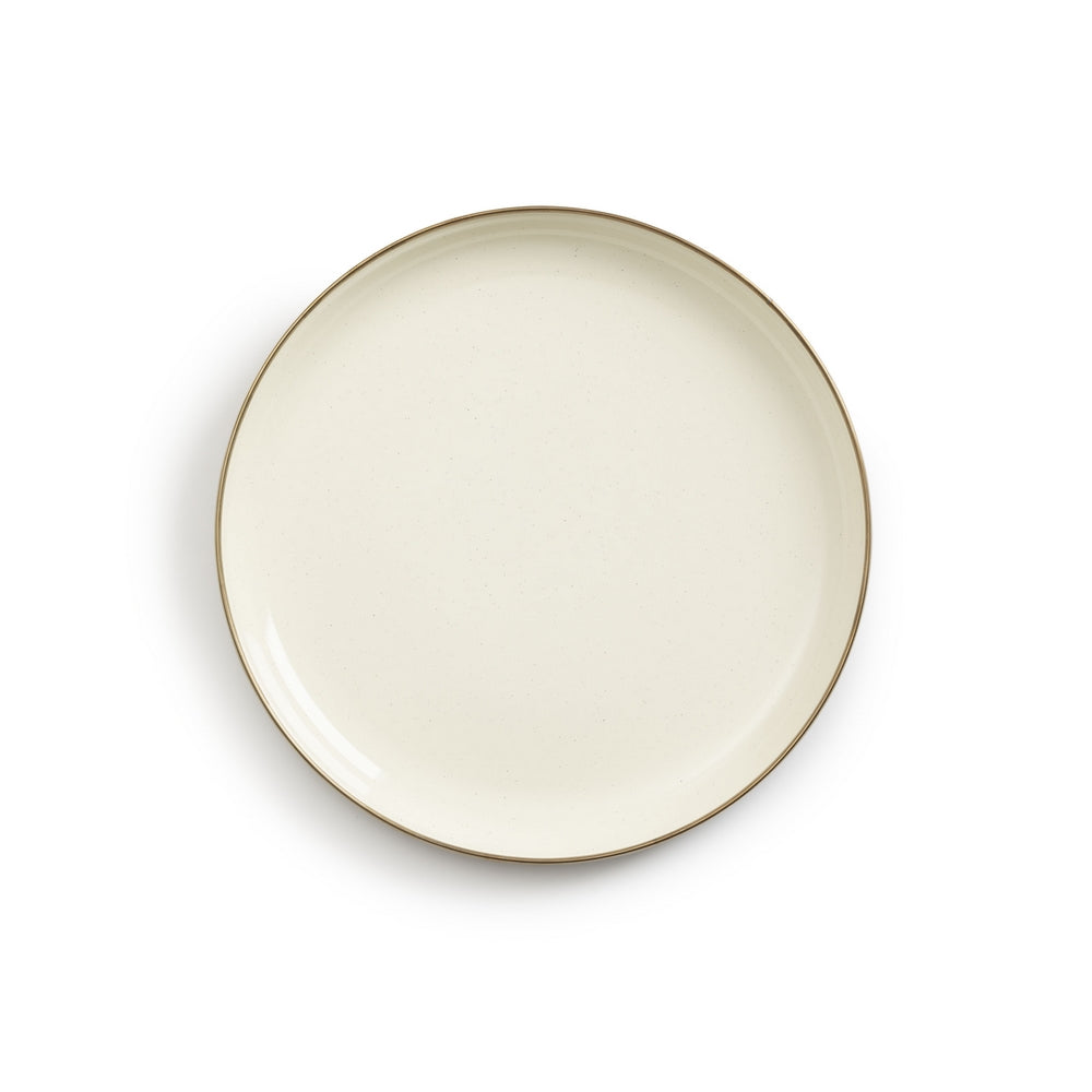 ENAMEL 2-TONE DEEP PLATE SET OLIVE