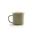 ENAMEL 2-TONE MUG SET - OLIVE