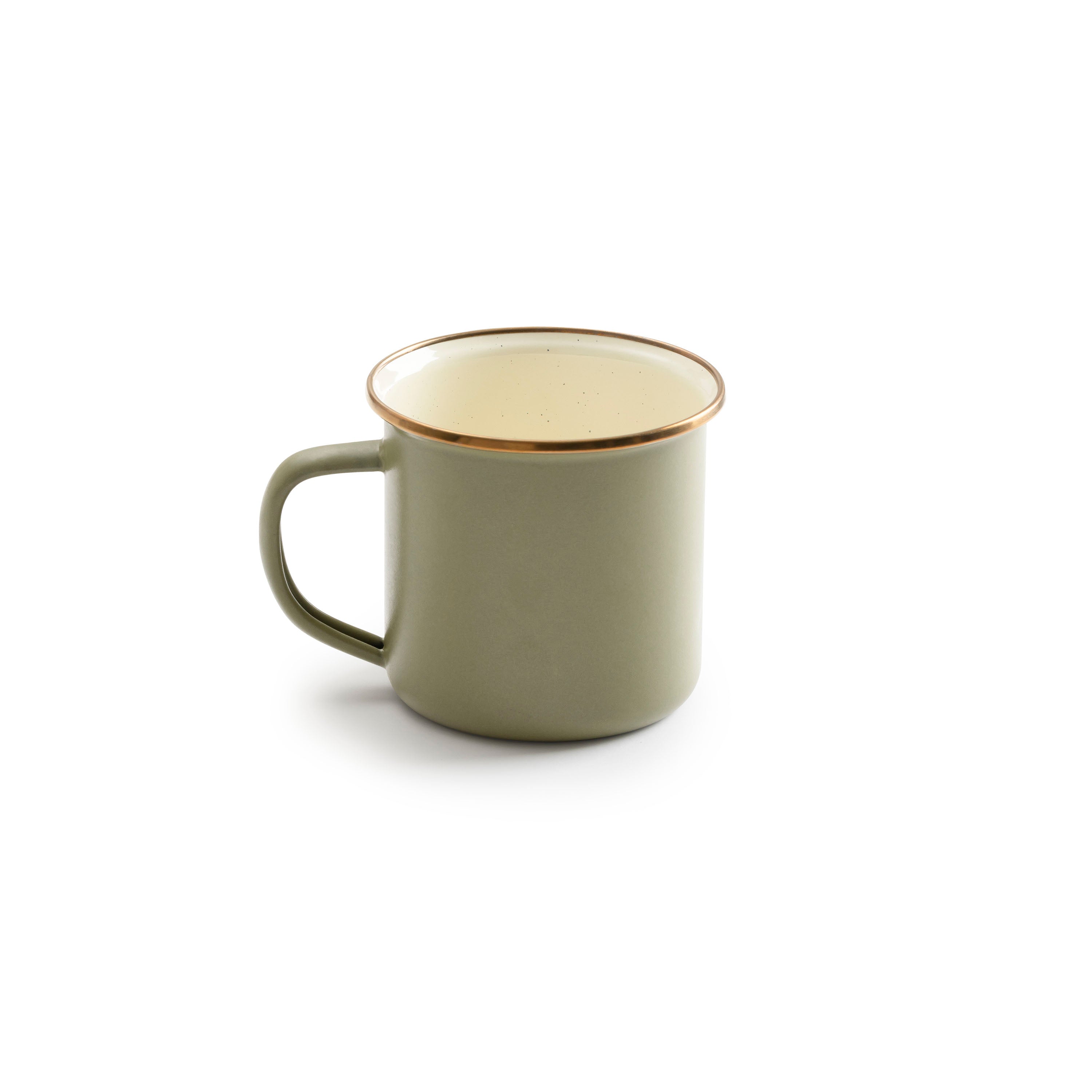 ENAMEL 2-TONE MUG SET - OLIVE