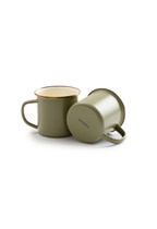 ENAMEL 2-TONE MUG SET - OLIVE