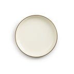 ENAMEL 2-TONE SALAD PLATE SET OLIVE