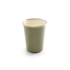 ENAMEL 2-TONE TALL CUP SET OLIVE