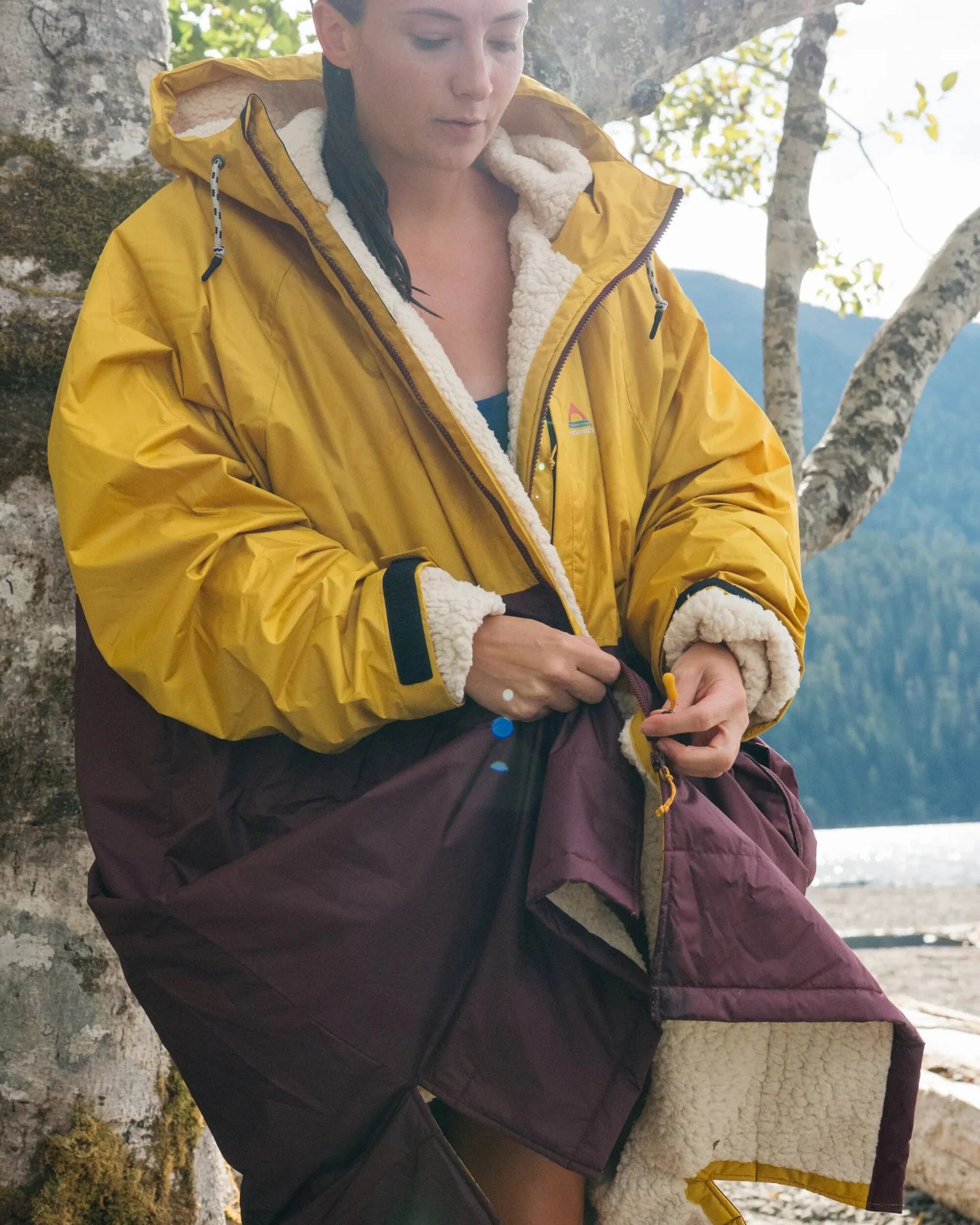 Waves Sherpa Lined Changing Robe