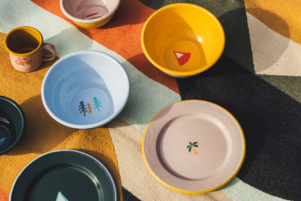 Große Emaille Schüssel