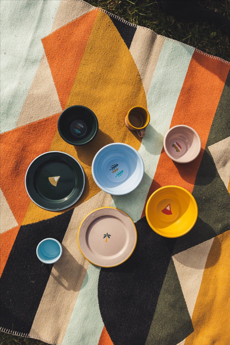 Große Emaille Schüssel