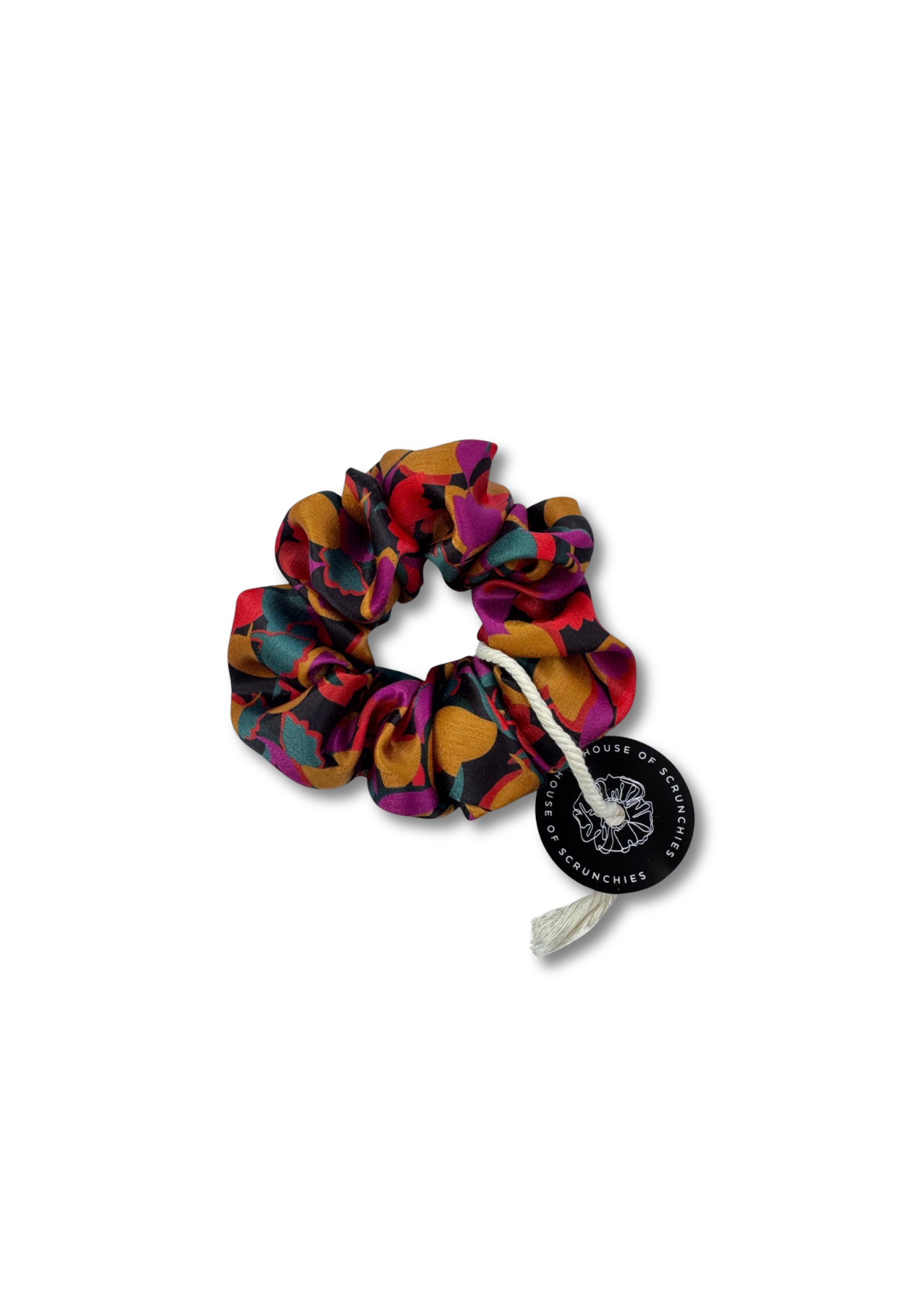Scrunchie - Warme Winter Blumen - Recycelt