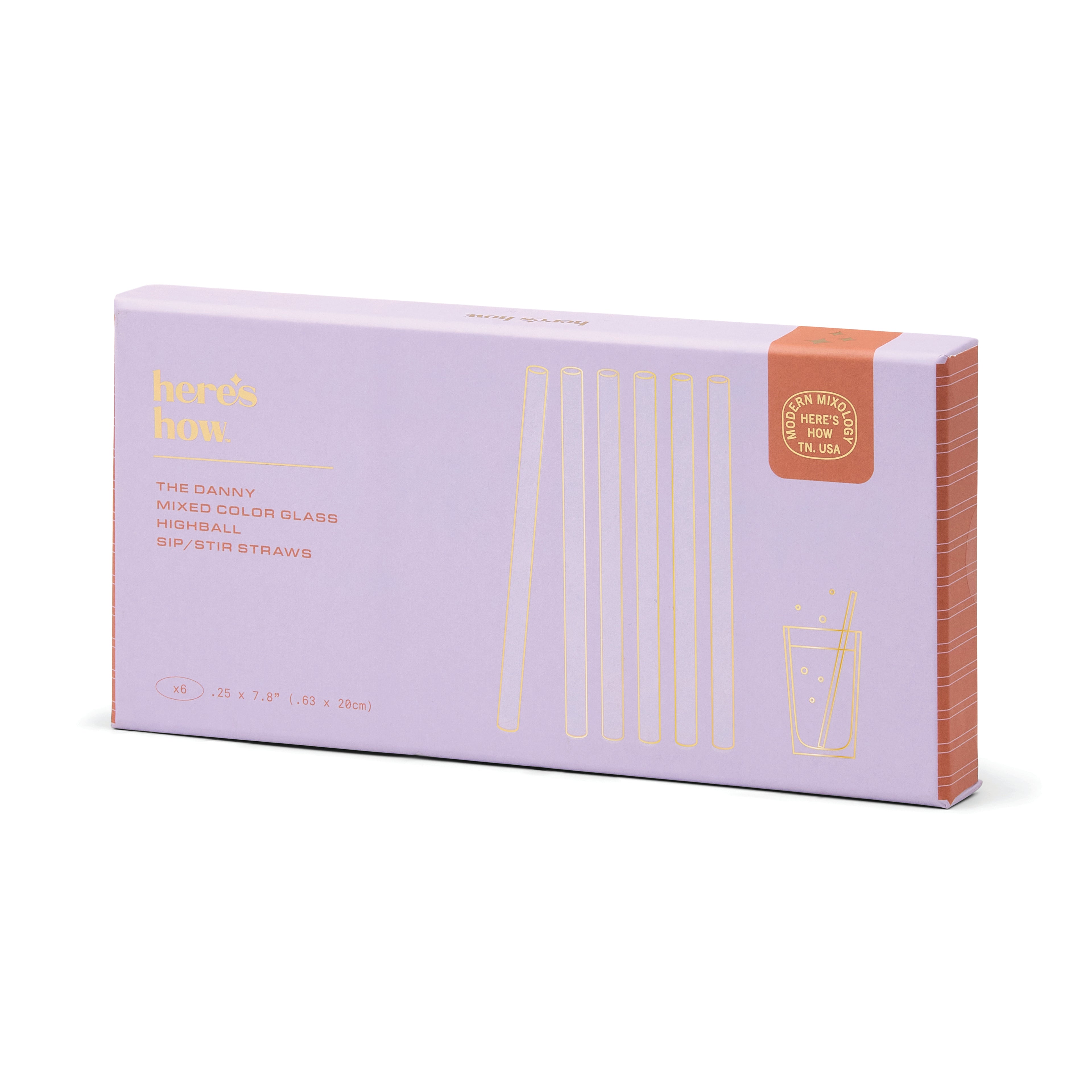 The Danny Glass Highball Straws - Set of 6