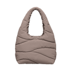 Wavy Puffer Shoulder Bag (Monochrome)