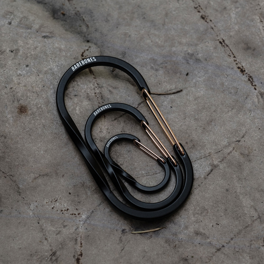 WIREGATE CARABINER MEDIUM BLACK