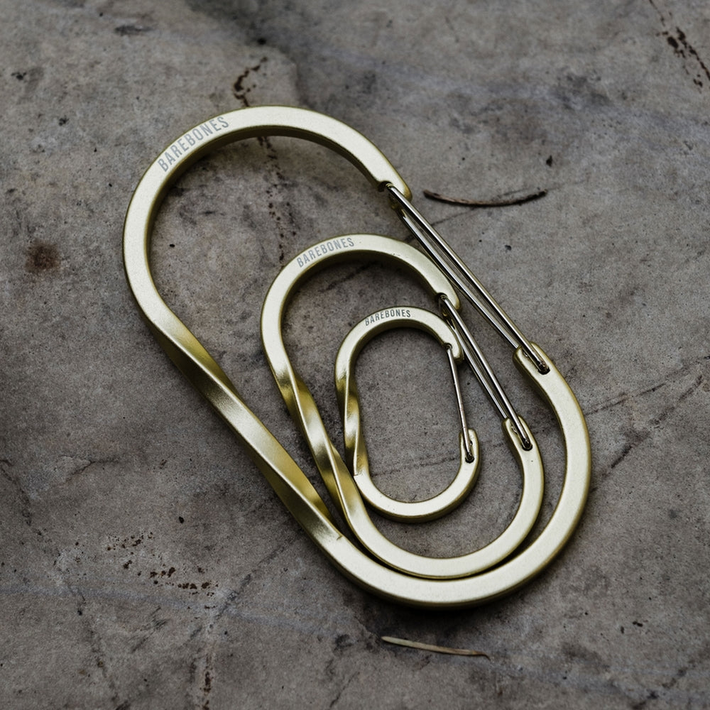 WIREGATE CARABINER SMALL GOLD