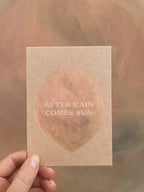 NACH REGEN KOMMT SONNE - POSTKARTE -