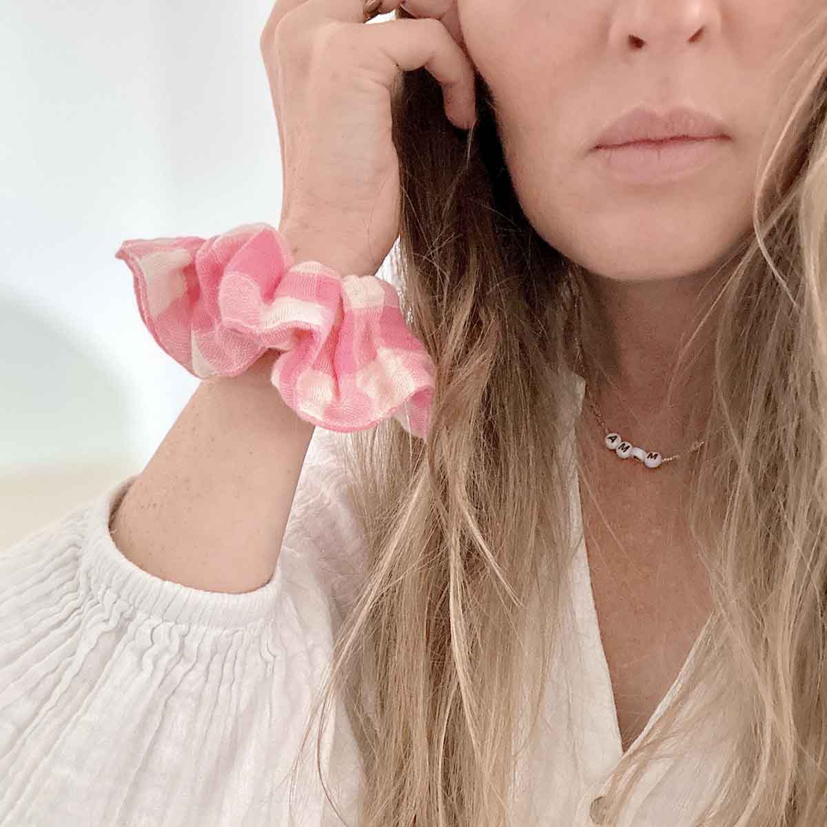 Haargummi VICHY NEONPINK