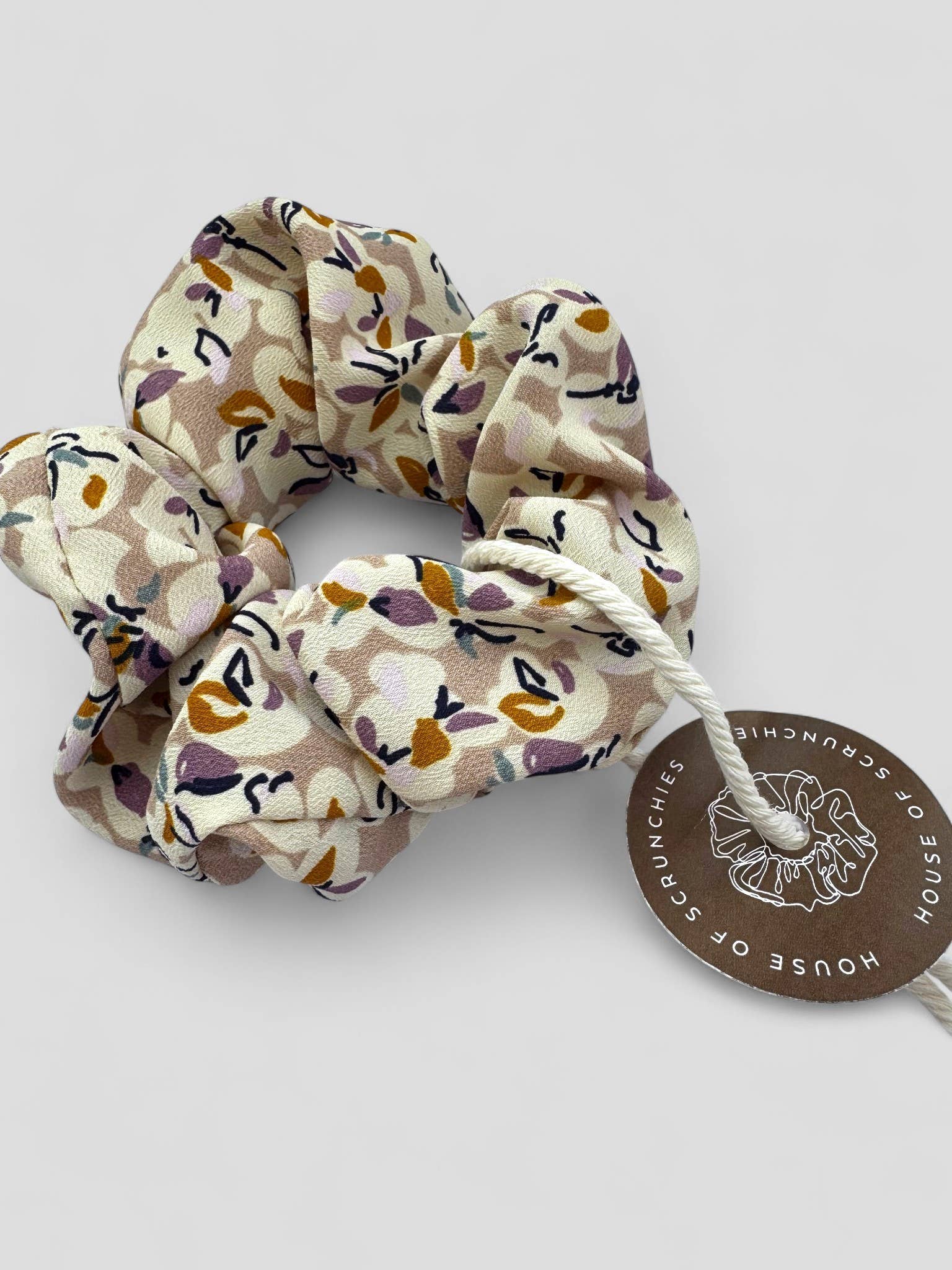 Scrunchie - Helle Blumen - Recycelt