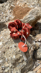 Scrunchie - Rust Flower - Recycelt