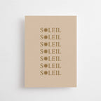 SOLEIL SOLEIL SOLEIL - Postkarte - Sonnenschein-Karte 🌞