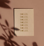 SOLEIL SOLEIL SOLEIL - Postkarte - Sonnenschein-Karte 🌞