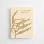 BLOOM WILD AND FREE - POSTKARTE - GEBURTSTAGSFEIER
