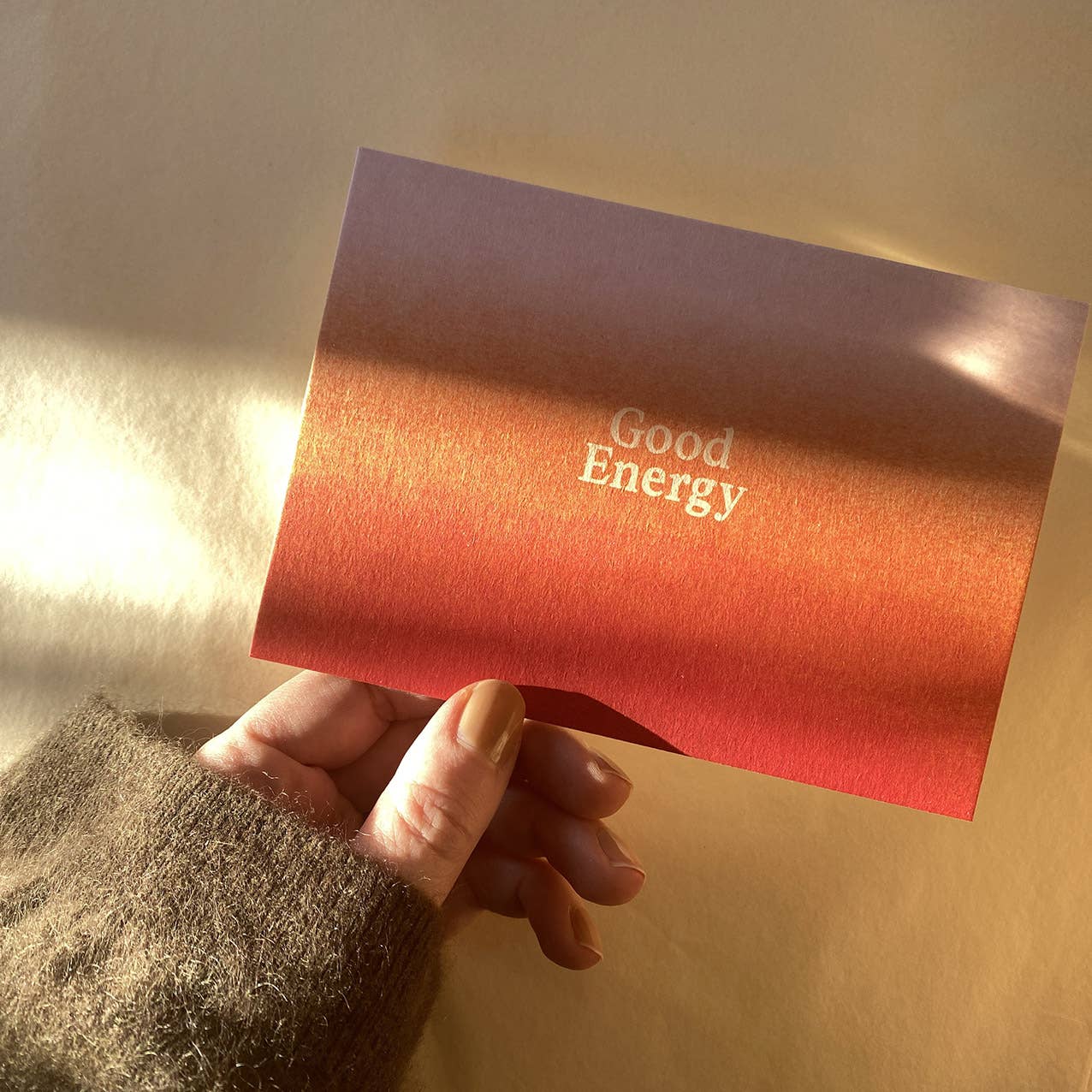 GUTE ENERGIE - POSTKARTE -
