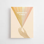 Geburtstagsgrüße - Postkarte mit Regenbogen-Motiv