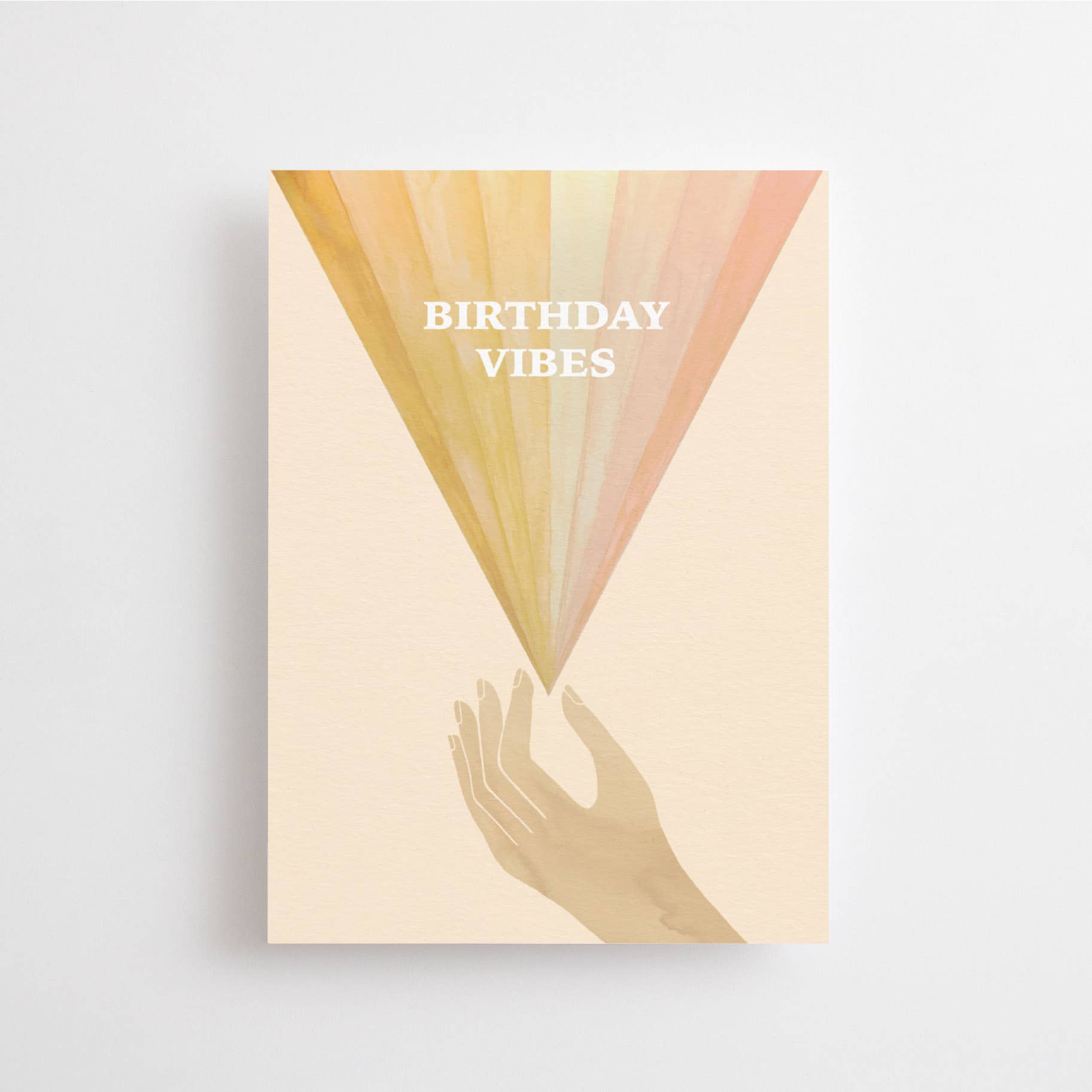 Geburtstagsgrüße - Postkarte mit Regenbogen-Motiv