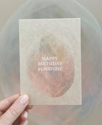 HERZLICHEN GLÜCKWUNSCH ZUM GEBURTSTAG SONNENSCHEIN - POSTKARTE - FEIER