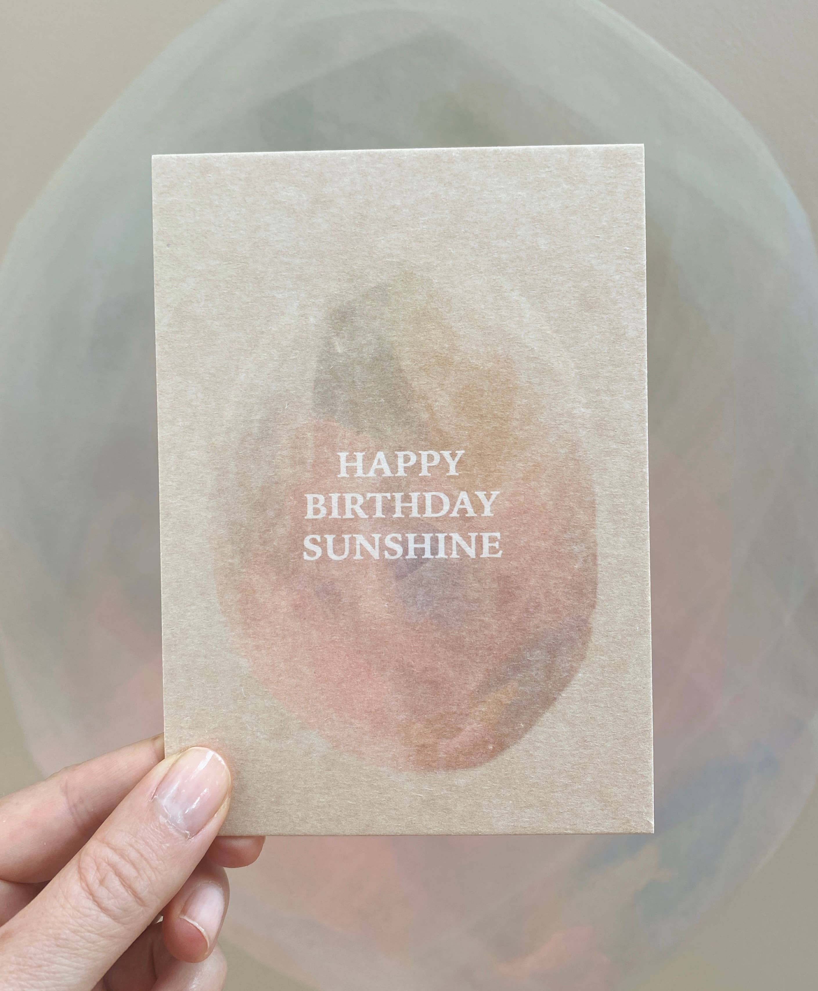 HERZLICHEN GLÜCKWUNSCH ZUM GEBURTSTAG SONNENSCHEIN - POSTKARTE - FEIER